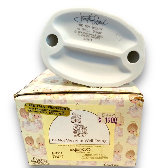 Precious Moments Figurine Be Not Weary In Well Doing Vintage Figurine - Picture 3 of 9